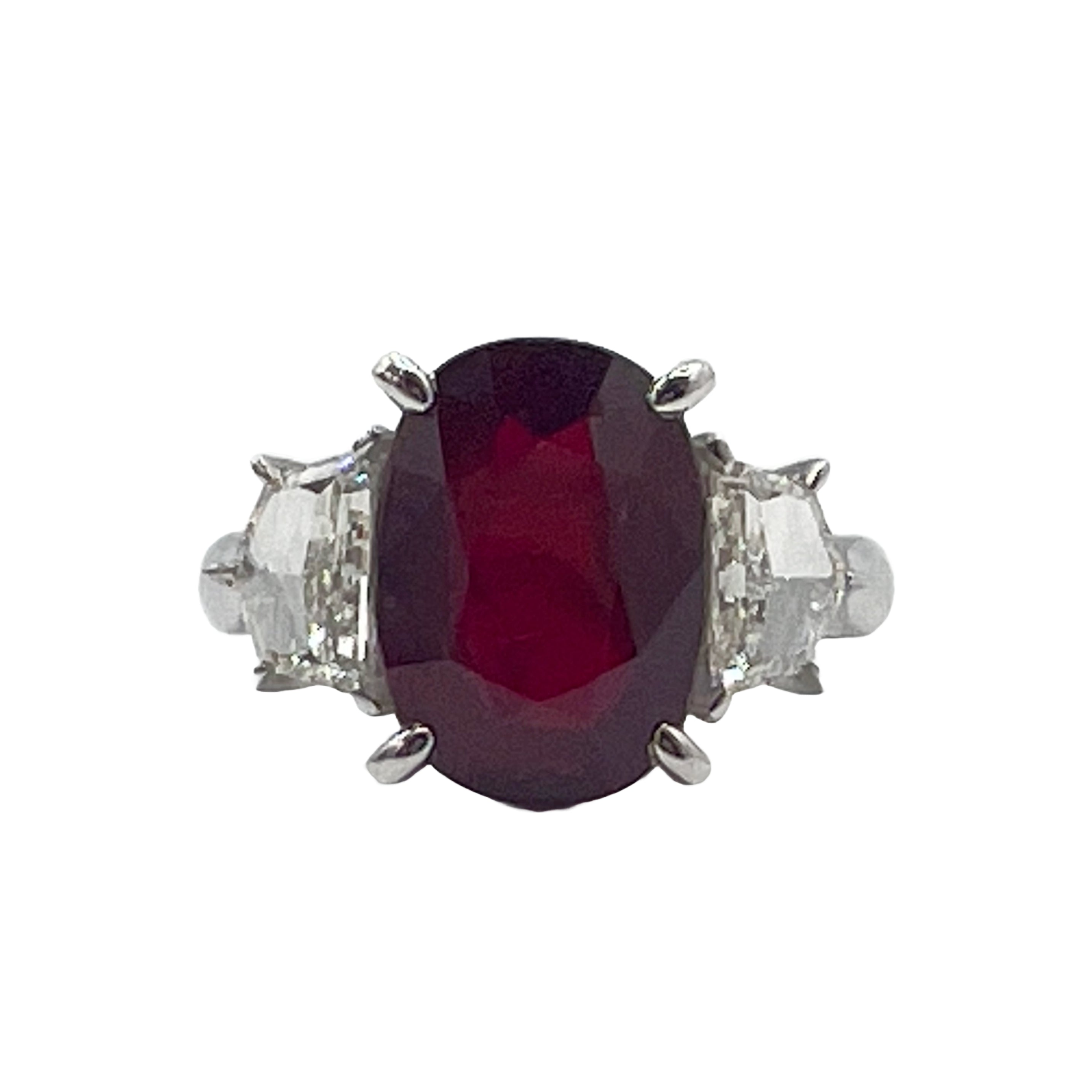 Ring-18KW/4.1G 1RUBY-5.80CT 2EPIL-0.78CT GRS-GRS2017-100502