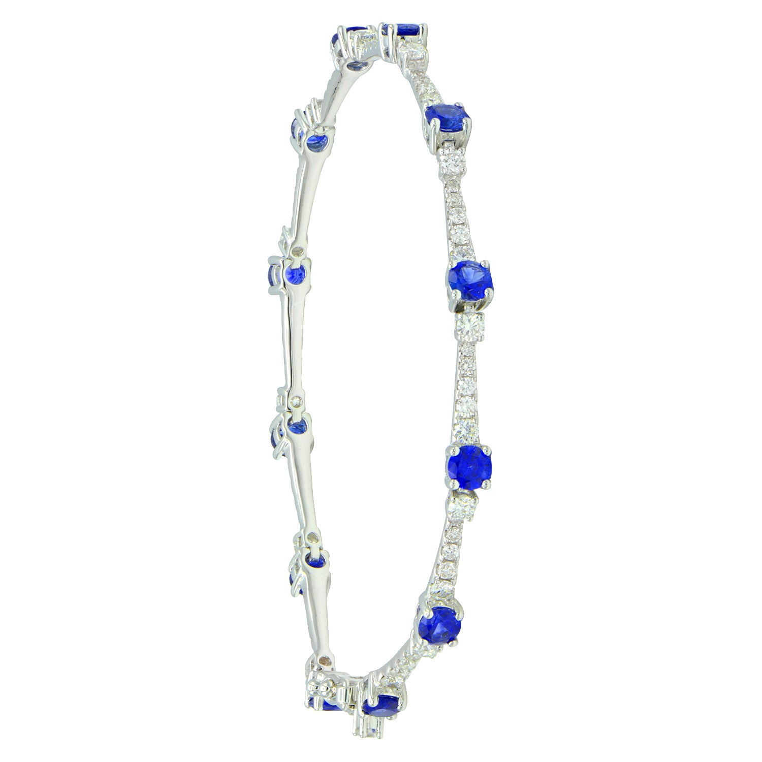 18KW Blue Sapphire Bracelet