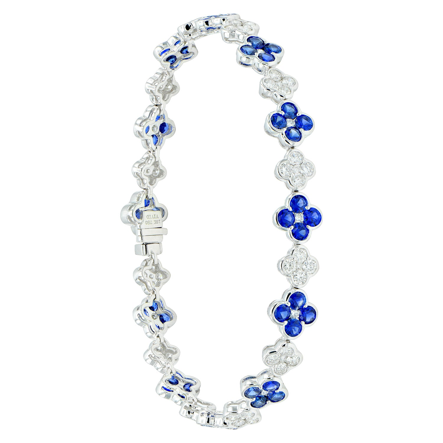 18KW Blue Sapphire Bracelet