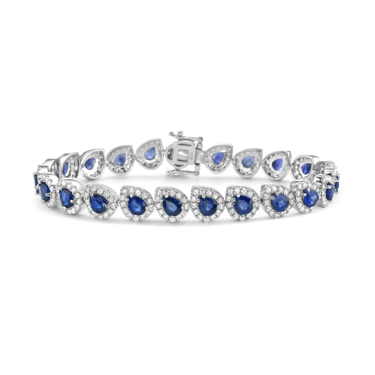 SB055116 - Bracelet 18KW/18.7G 23SAPP-8.98CT 299RD-3.31CT
