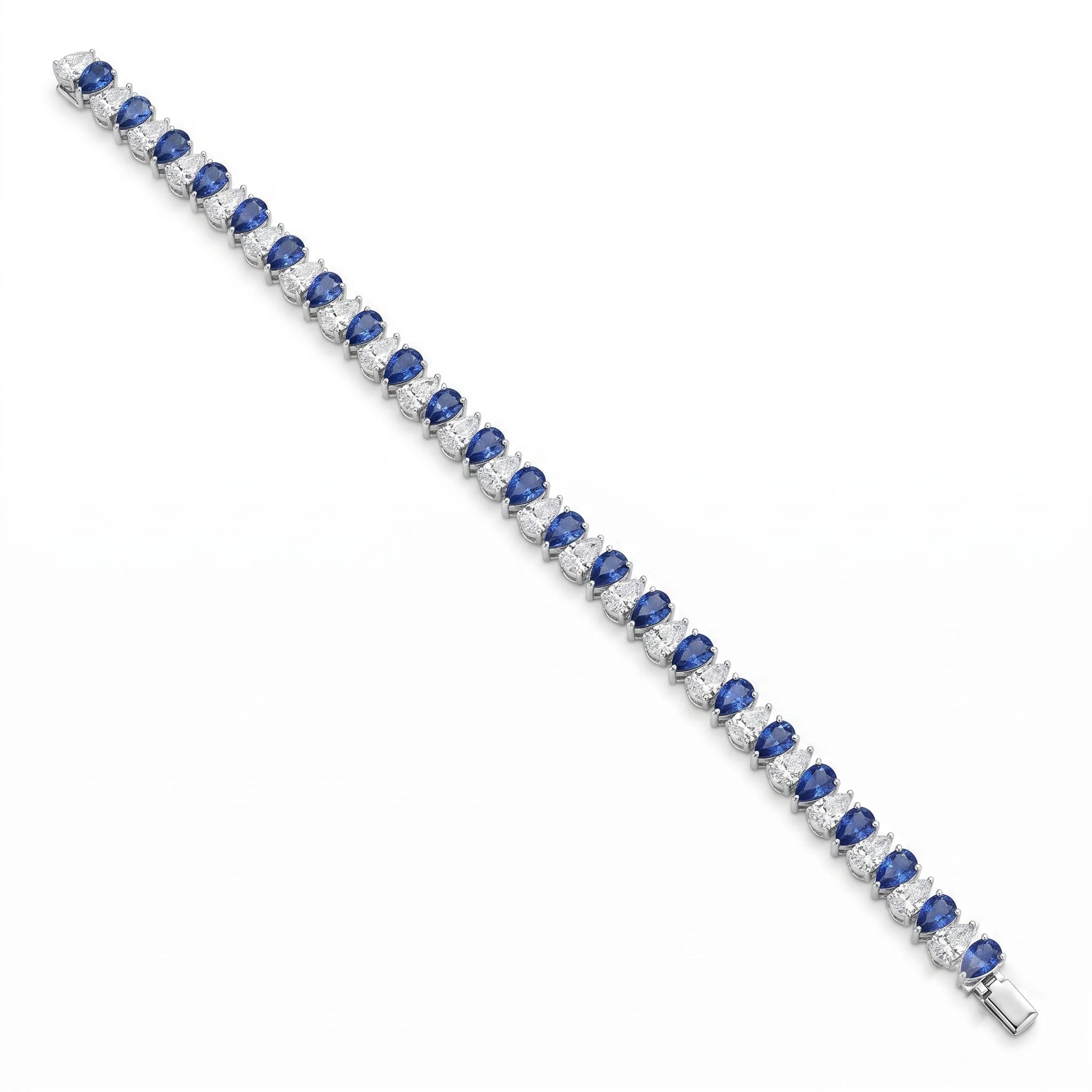 SB057112 - Bracelet 18KW 23SAPP-10.7CT 23PR-7.4CT