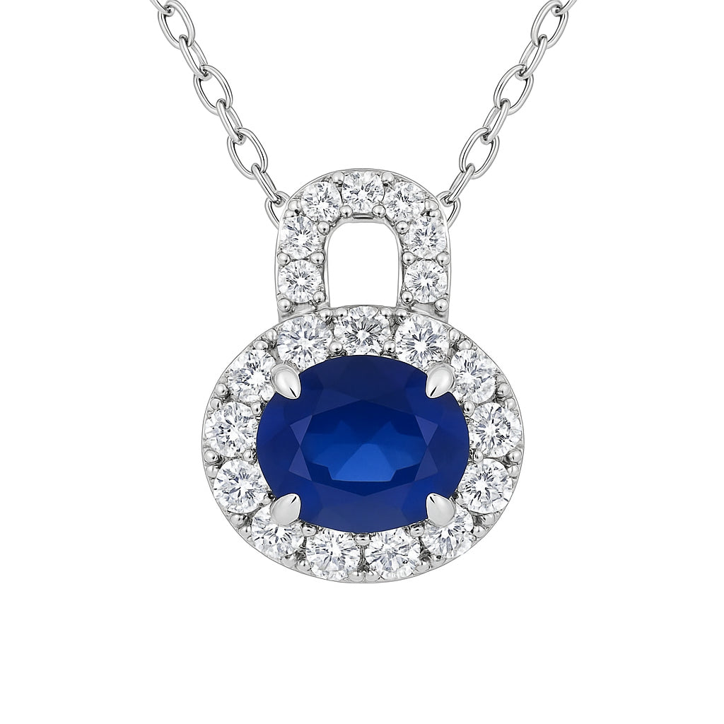 SN055963 - Pendant 18KW/1.2G 1SAPP-1.16CT 23RD-0.22CT