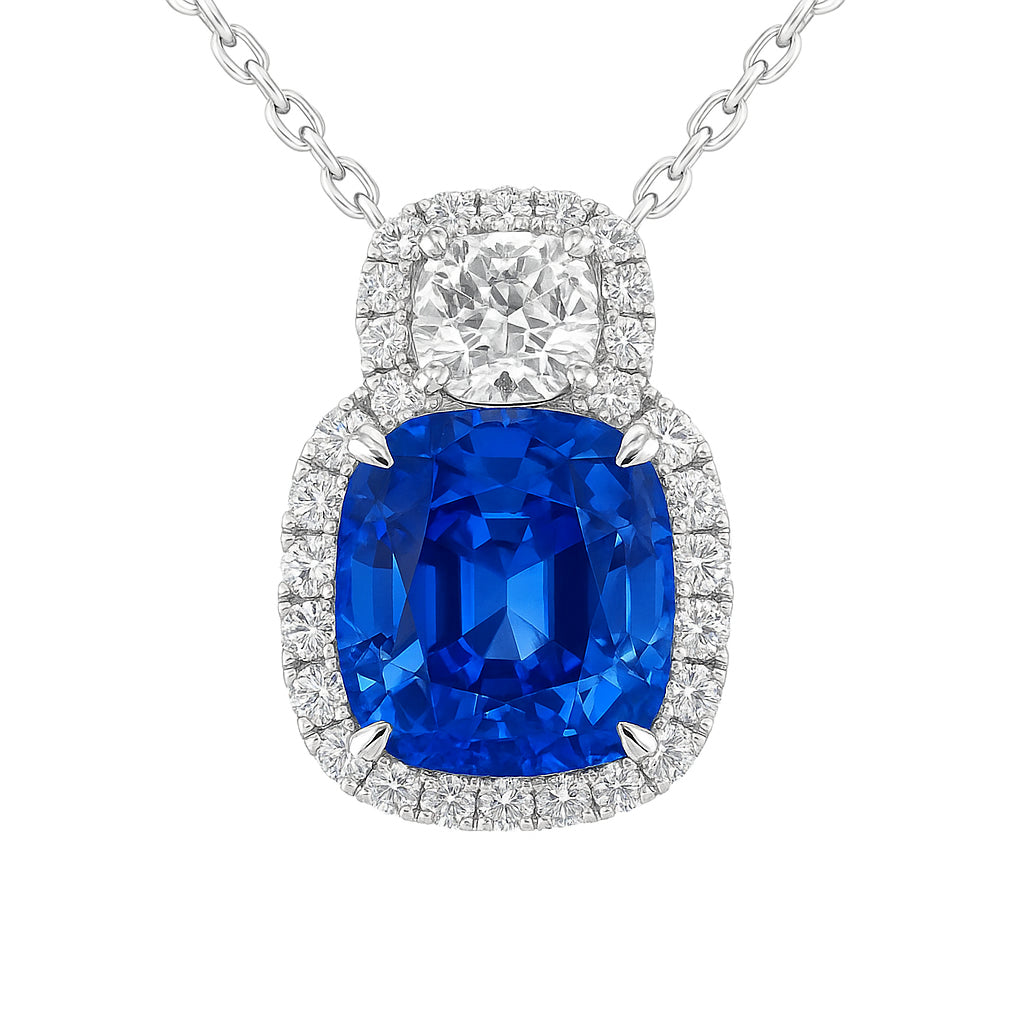 SP056449 - Pendant 18KW/1.3G 1SAPP-2.80CT 1DIA-0.24CT 26RD-0.22CT