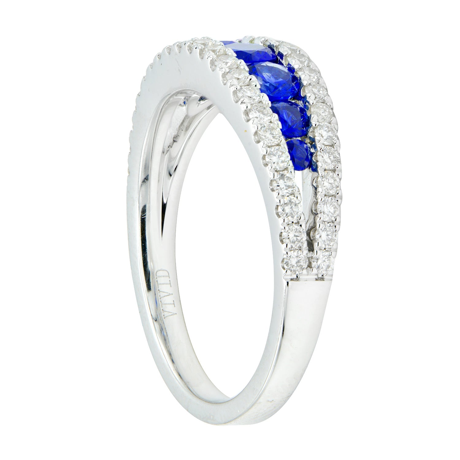 18K White Gold Blue Sapphire Ring, 0.67ct