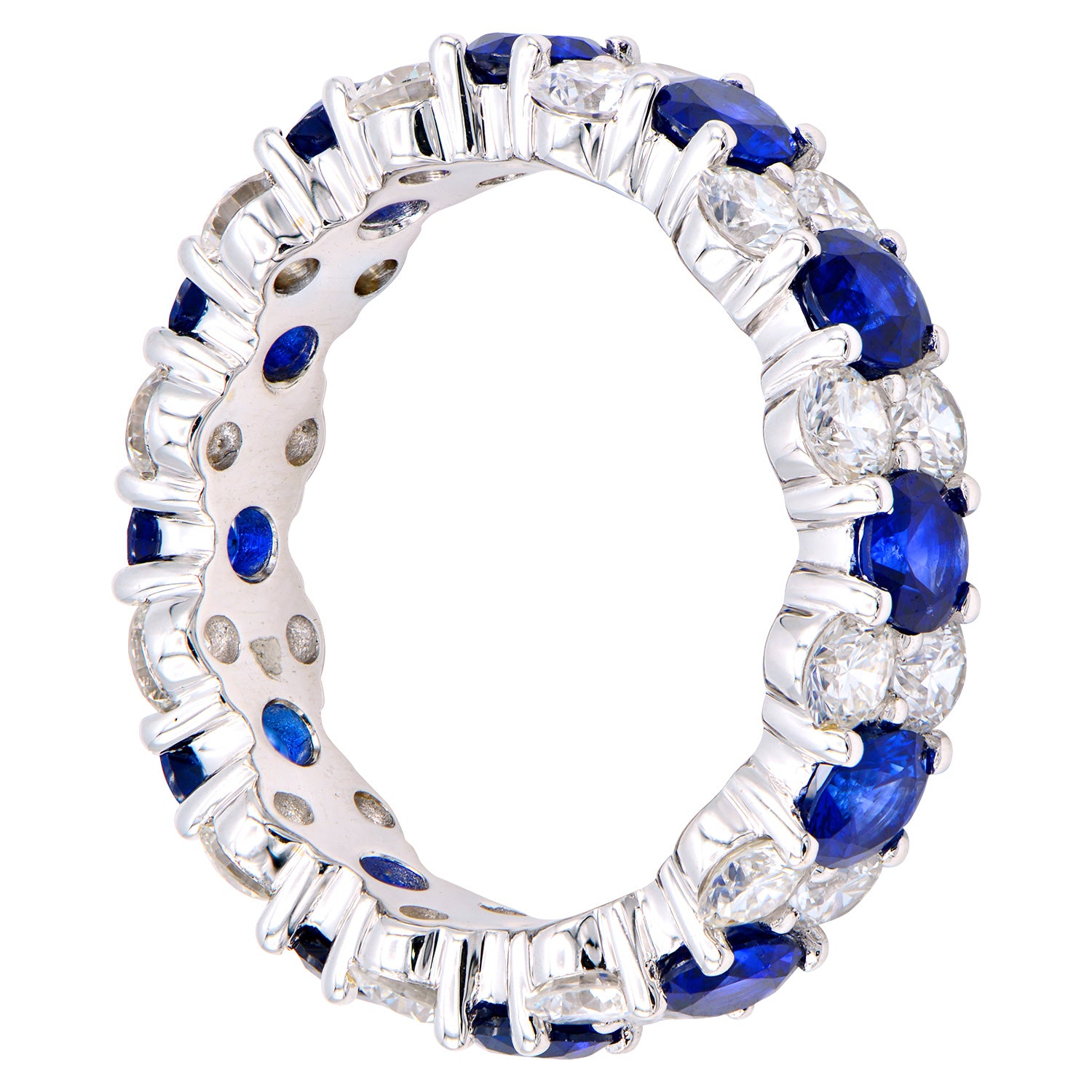 18K White Gold Blue Sapphire Ring, 1.96ct
