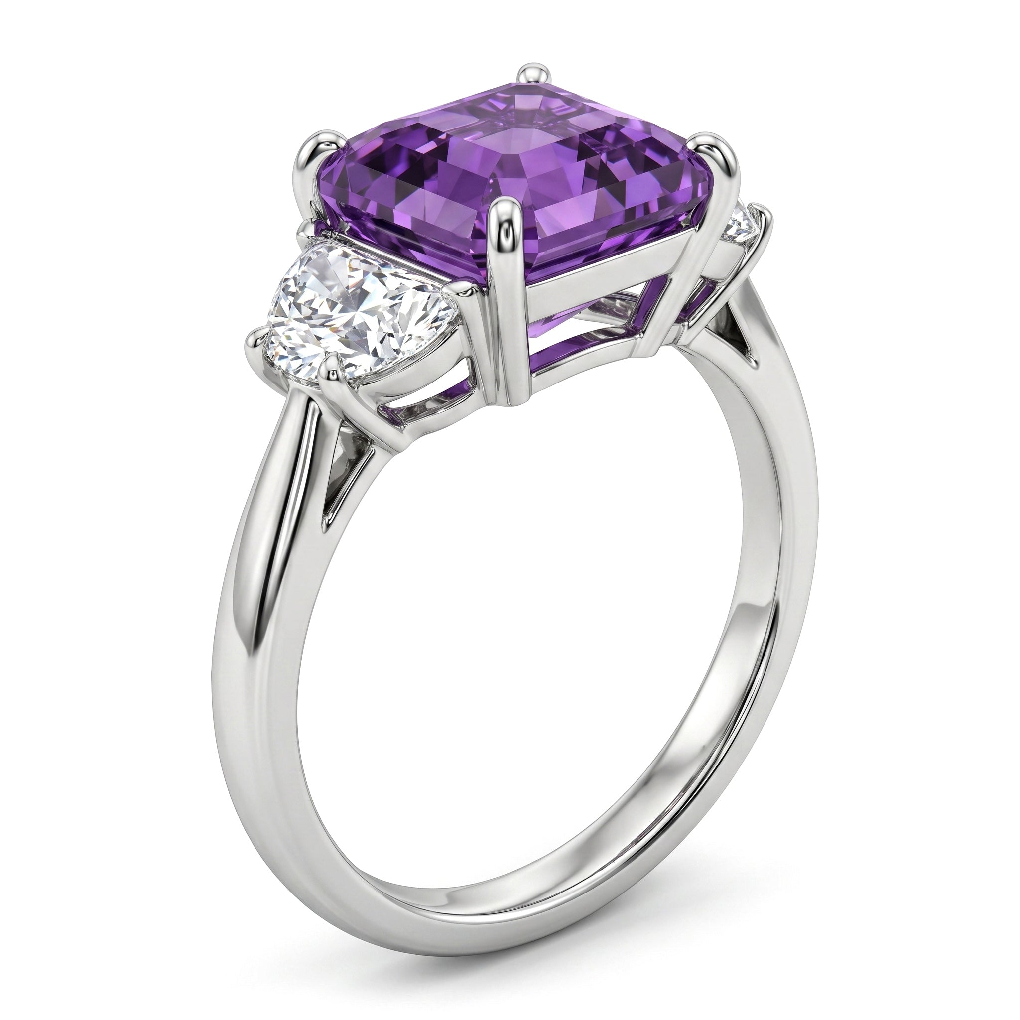 SR057091 - Ring PLAT 5.5G 1SAPP-2.46CT 2HM-0.87CT