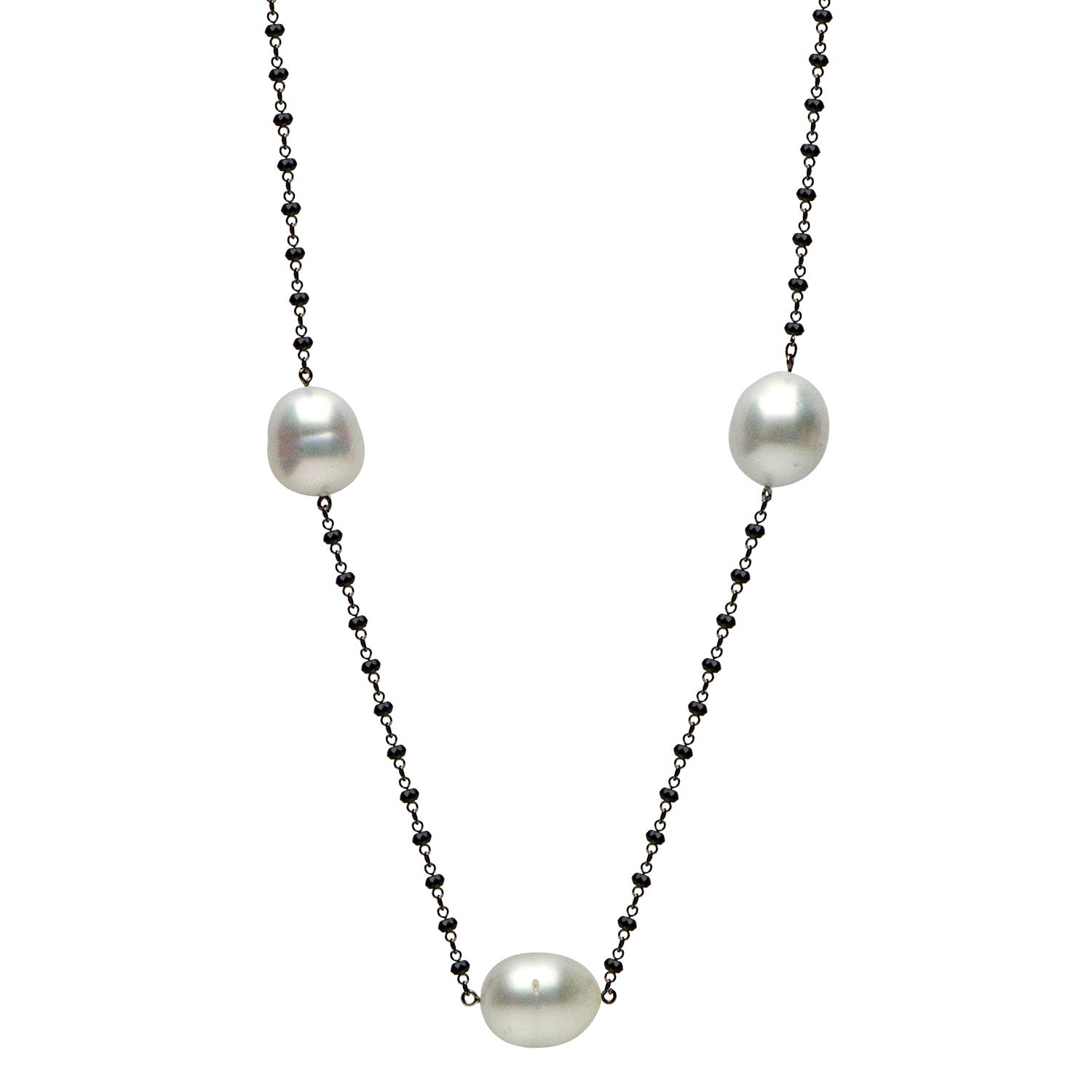 18K White South Sea Pearl Tincup, 12-13mm