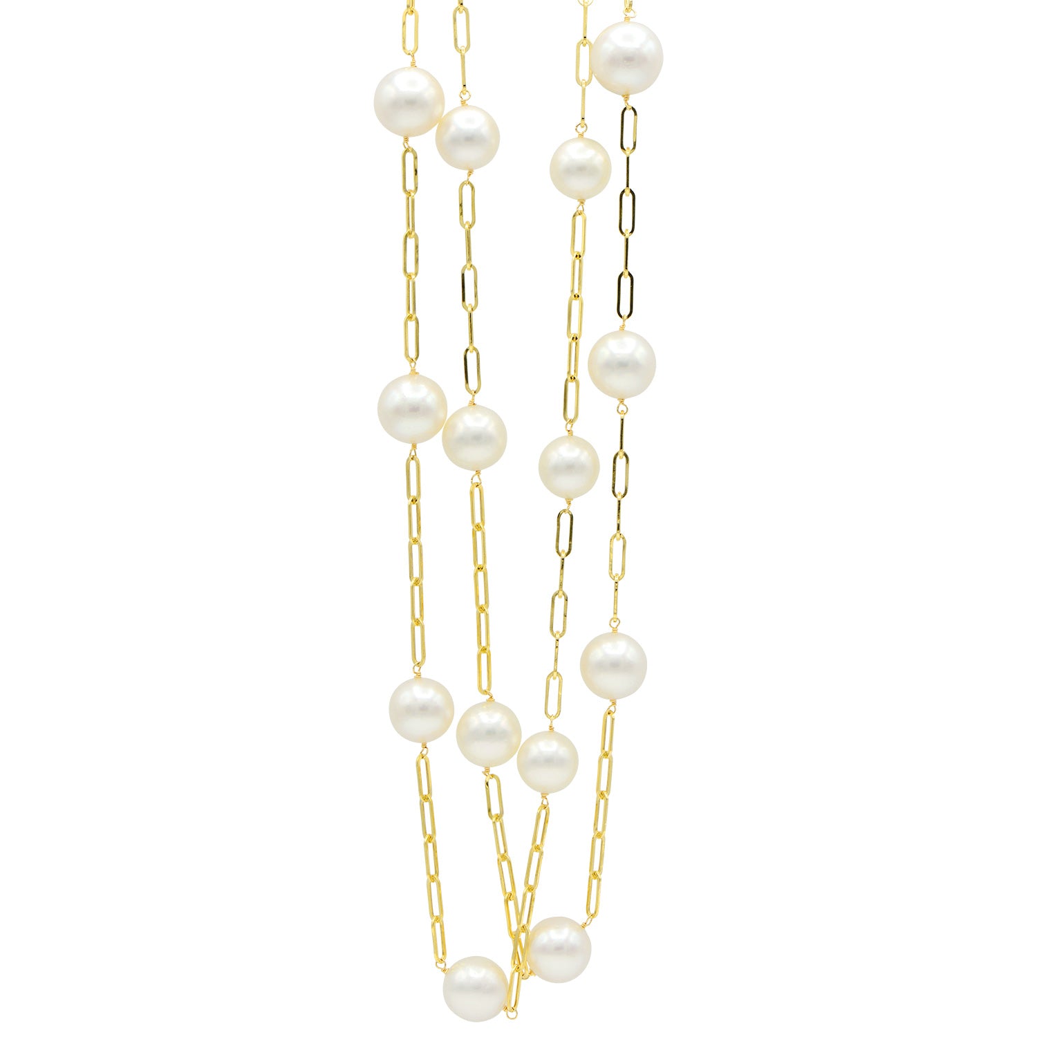 14K White Gold South Sea Pearl Necklace