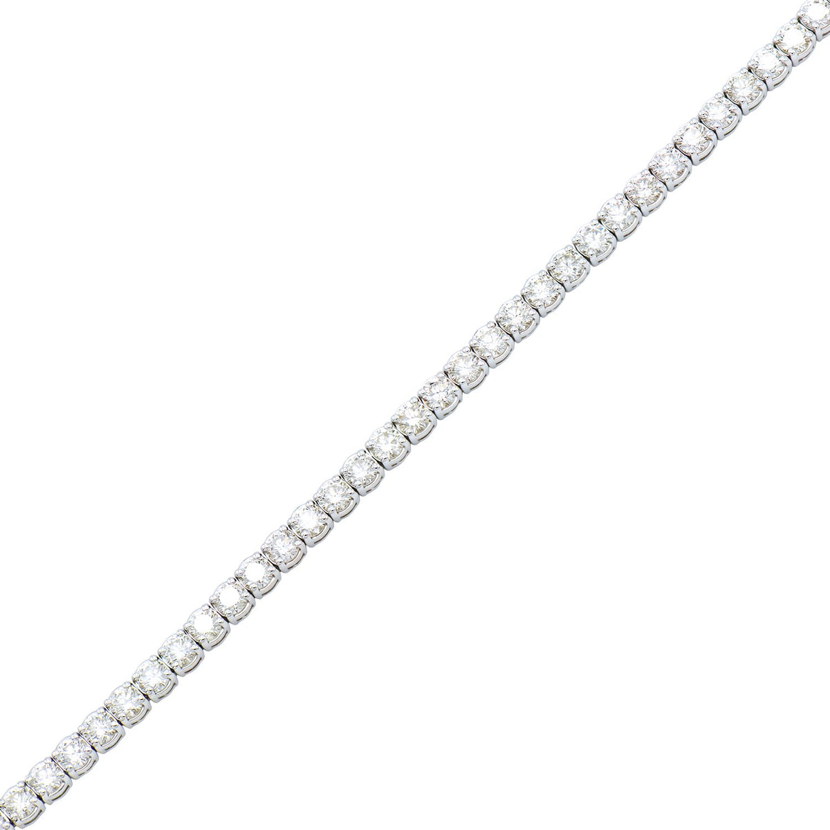 18K Yellow Gold Diamond Tennis Bracelet, 8ct