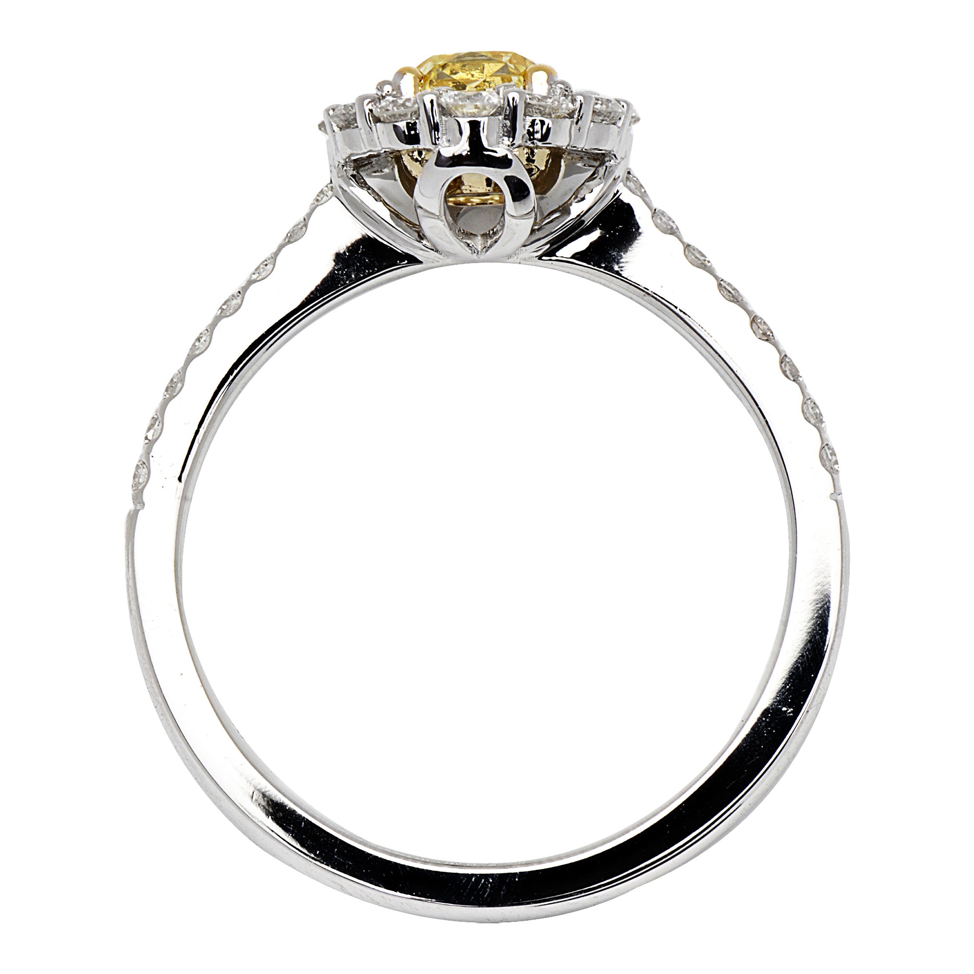 18K Yellow Gold Yellow Diamond Ring