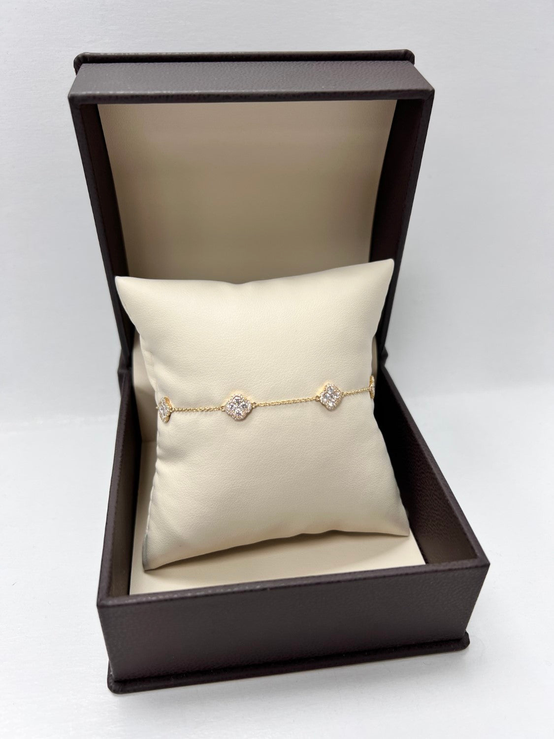 AB153510BY - Bracelet 14KY/5.4G 20RD-1.41CT 105RD-0.50CT