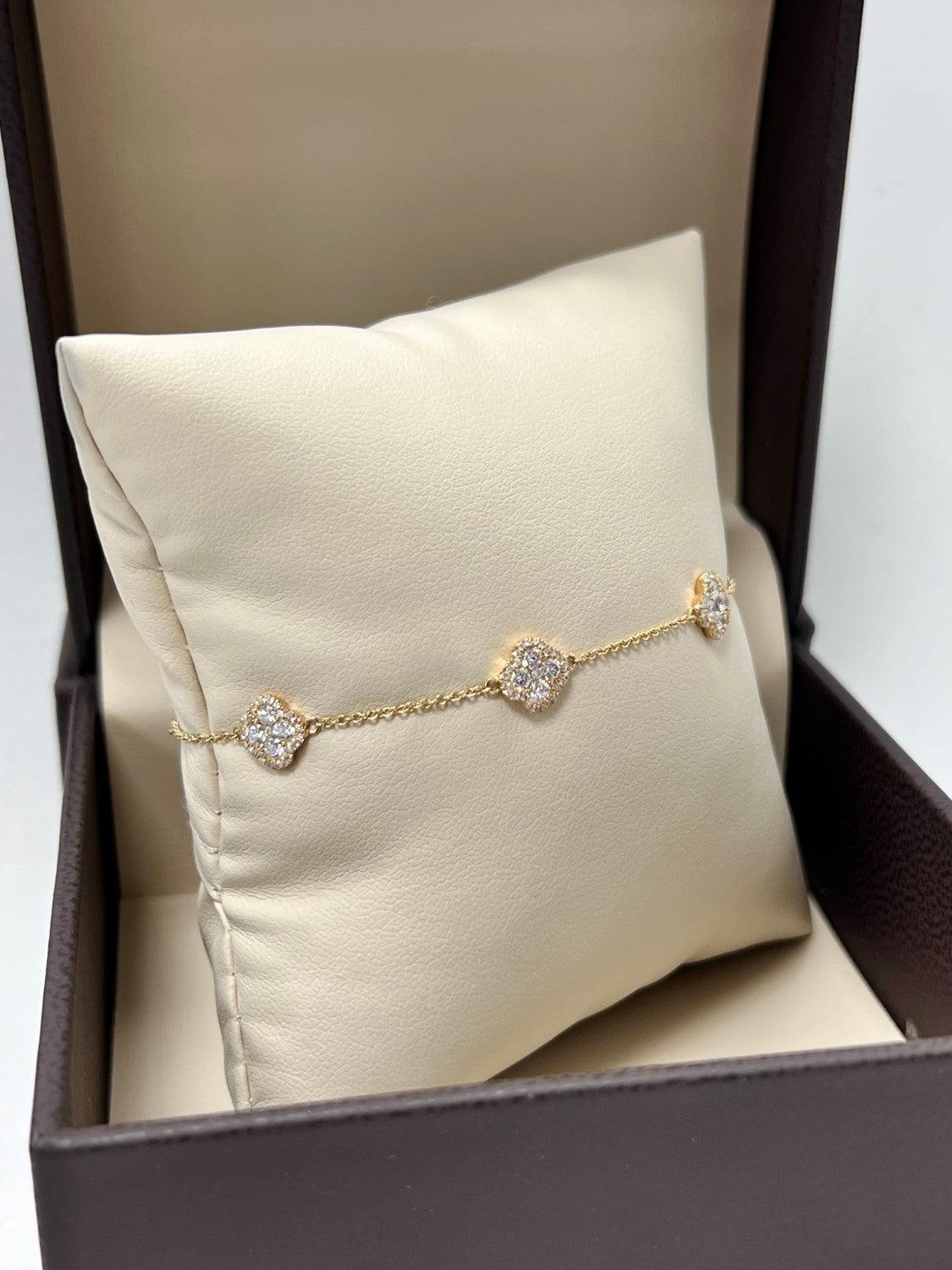AB153510BY - Bracelet 14KY/5.4G 20RD-1.41CT 105RD-0.50CT