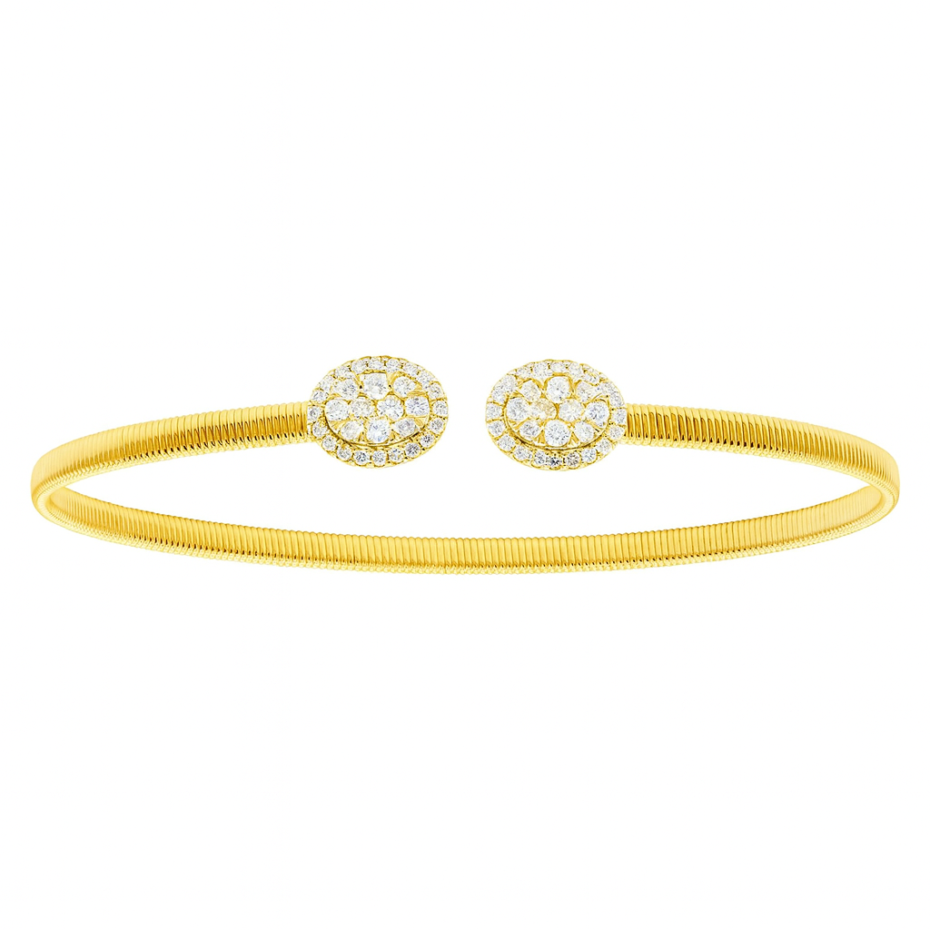 AB154276Y - Bangle 14KY/3.9G 60RD-0.60CT