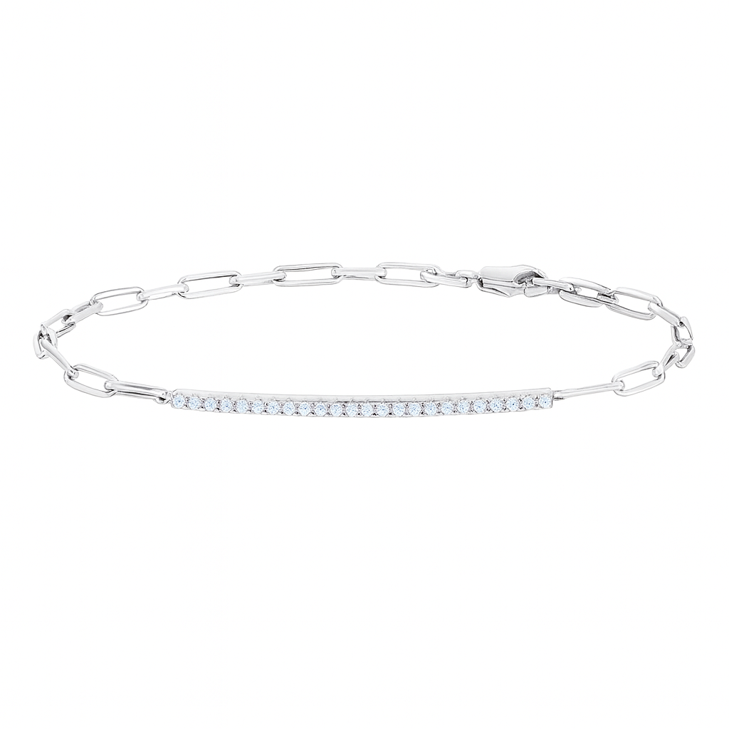 AB154389P - Bracelet 14KW/2.4G 27RD-0.27CT