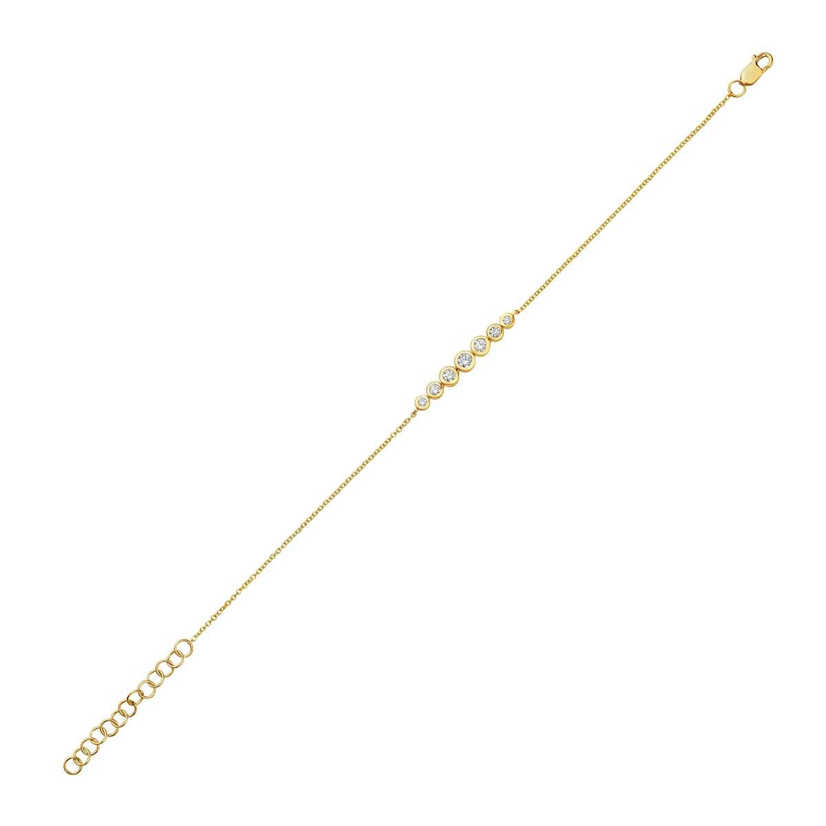 14K Yellow Gold Diamond Bracelet, 0.34ct