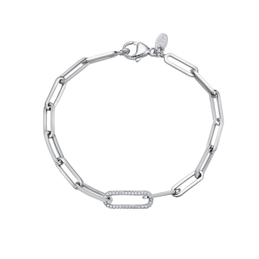 AB154873 - Bracelet 14KW/4.2G 108RD-0.36CT