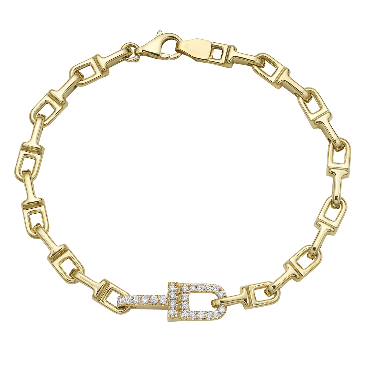 14K Yellow Gold Link Bracelet