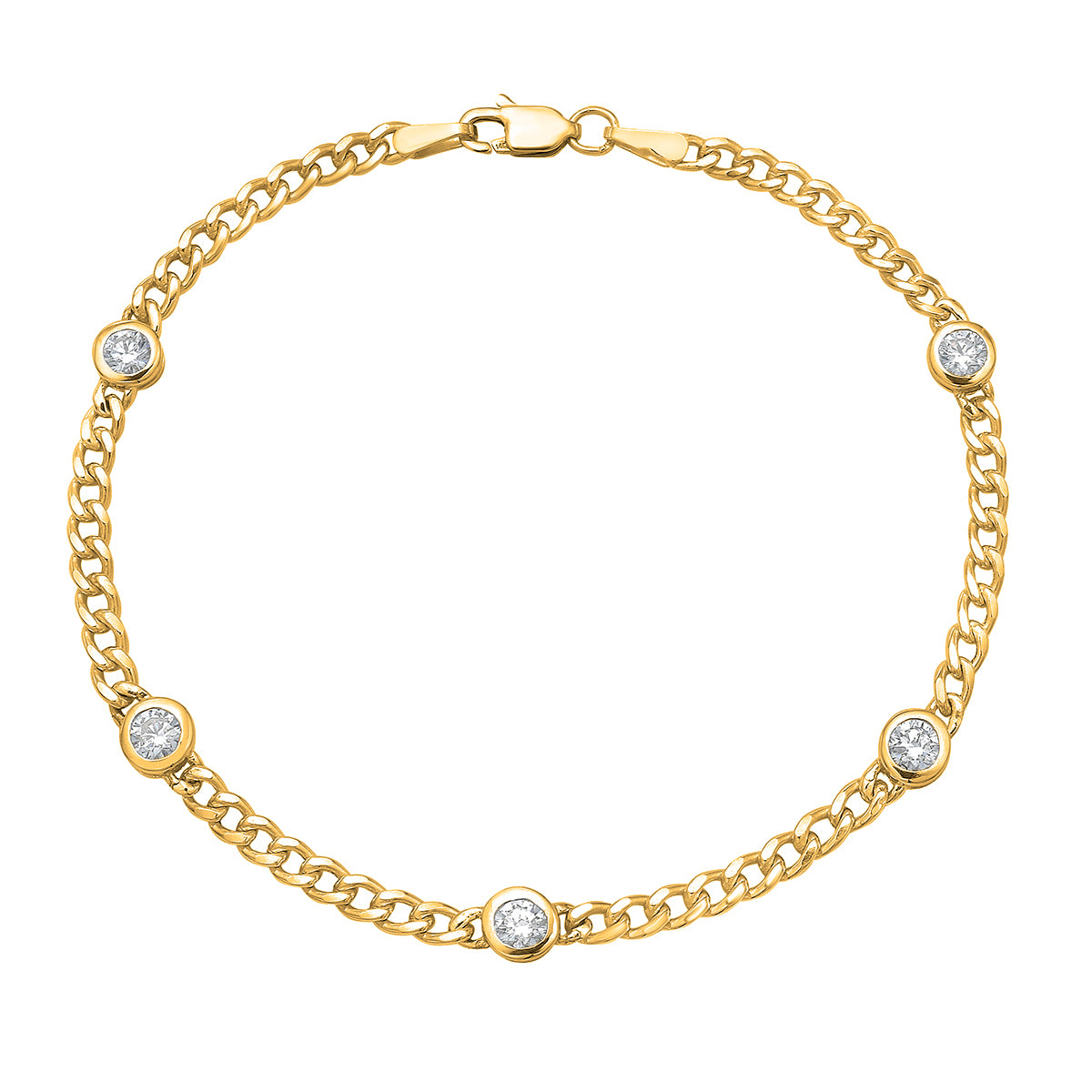 Bracelet 14KY/2.6G 5RD-0.73CT