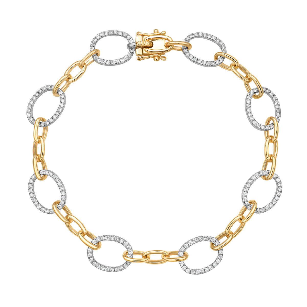 Bracelet 14KWY/10.6G 191RD-1.13CT