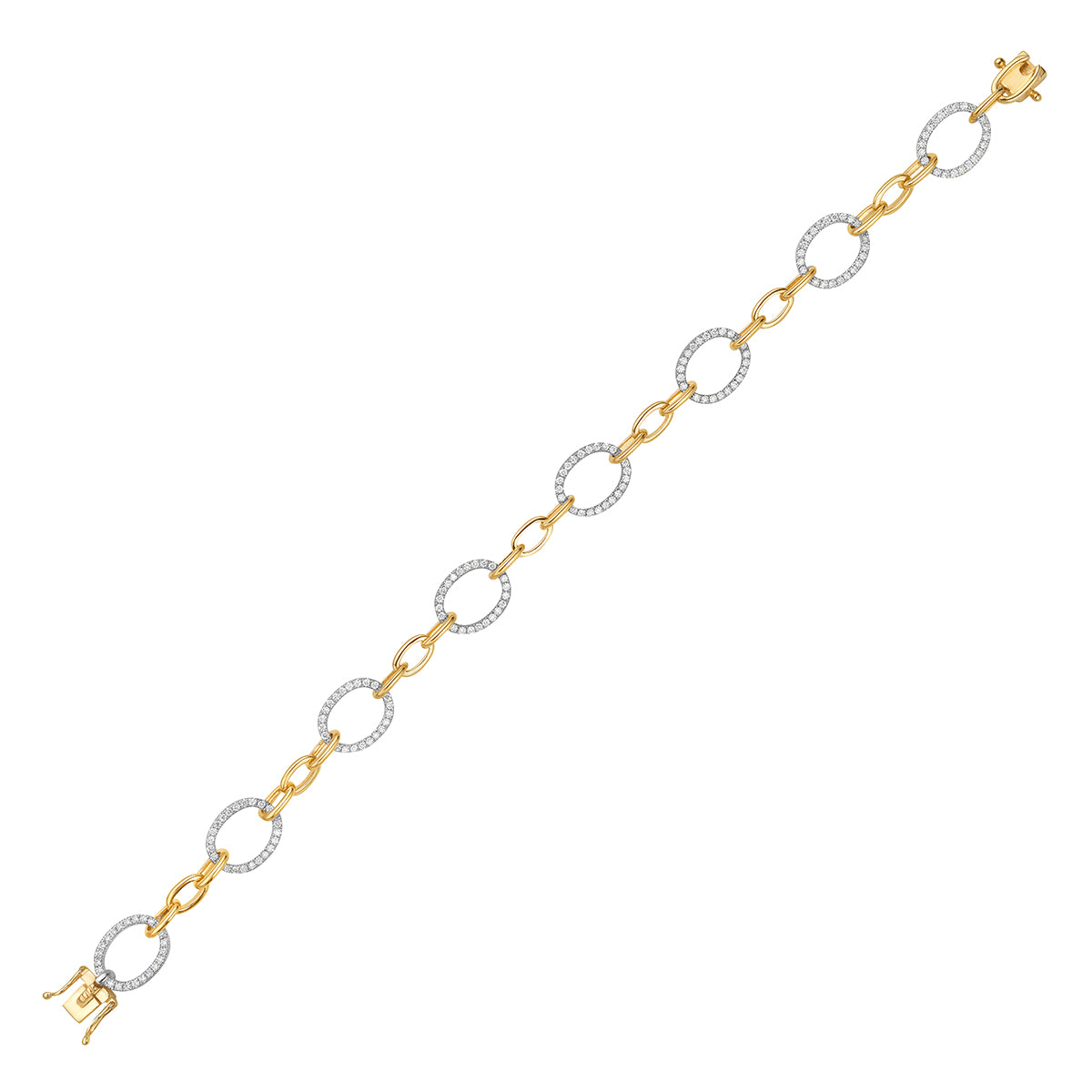Bracelet 14KWY/10.6G 191RD-1.13CT