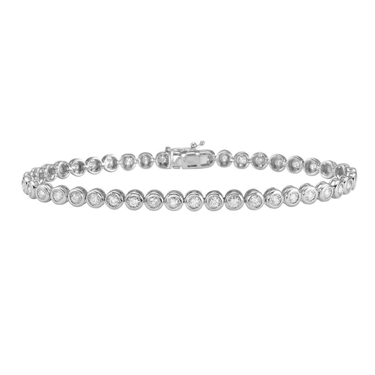 AB156217 - Bracelet 14KW/8.1G 42RD-0.93CT