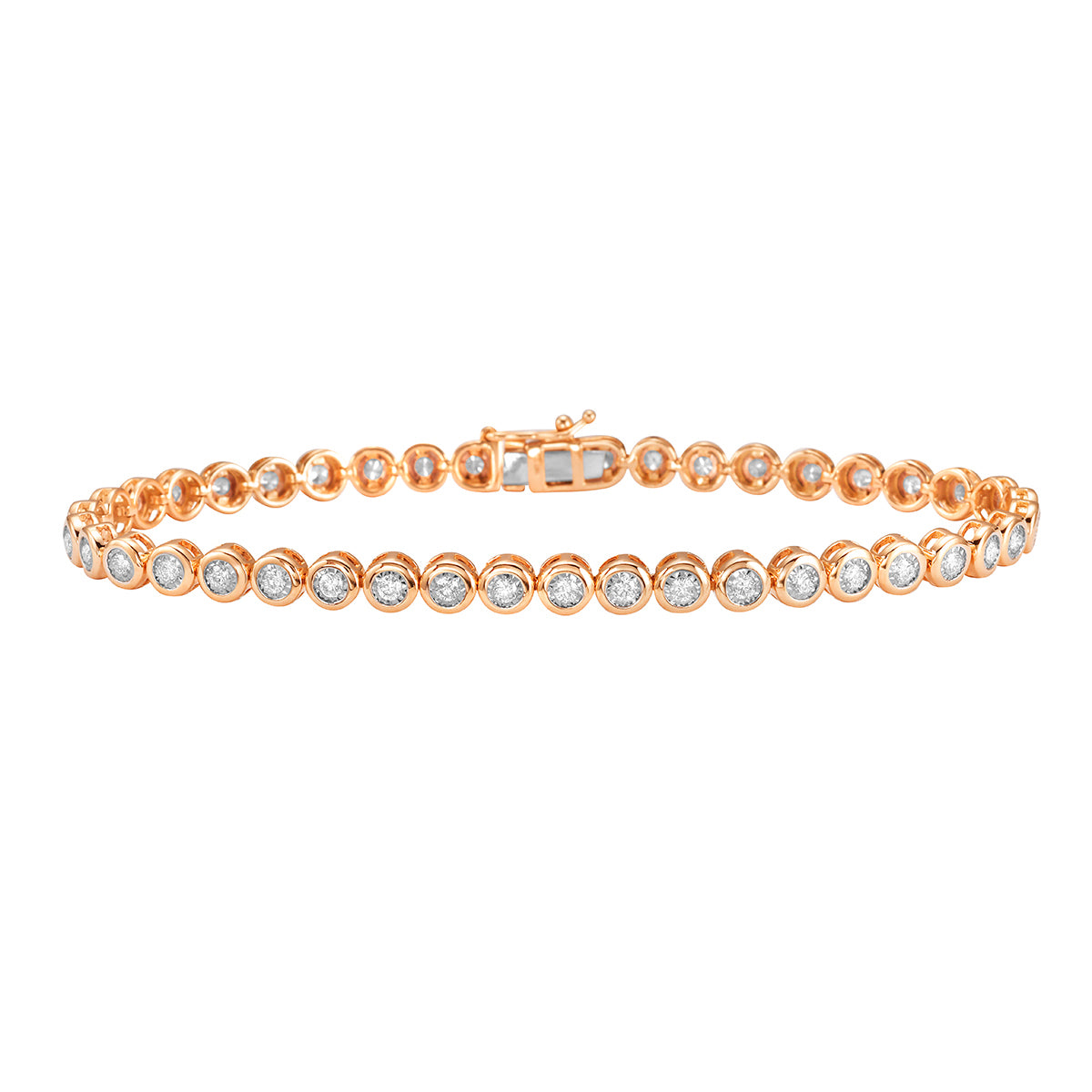 AB156217R - Bracelet 14KR/8.1G 42RD-0.93CT