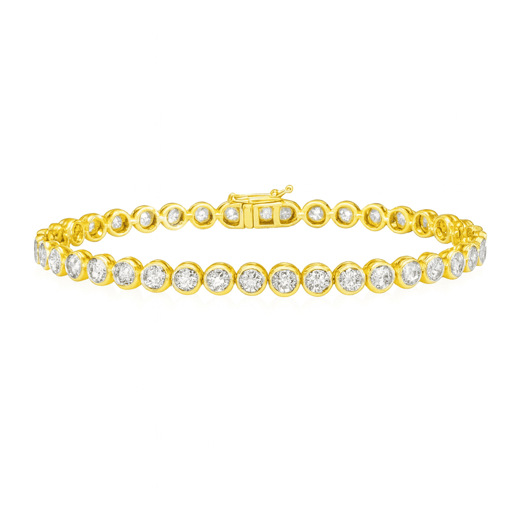 14K Yellow Gold Diamond Bracelet, 1.03ct