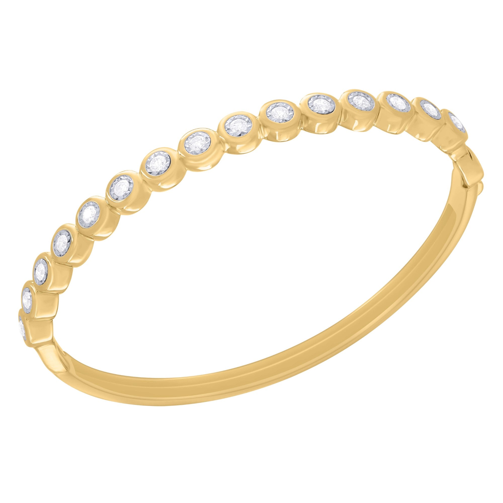 AB156218Y - Bracelet 14KY/14.22G 15RD-0.76CT