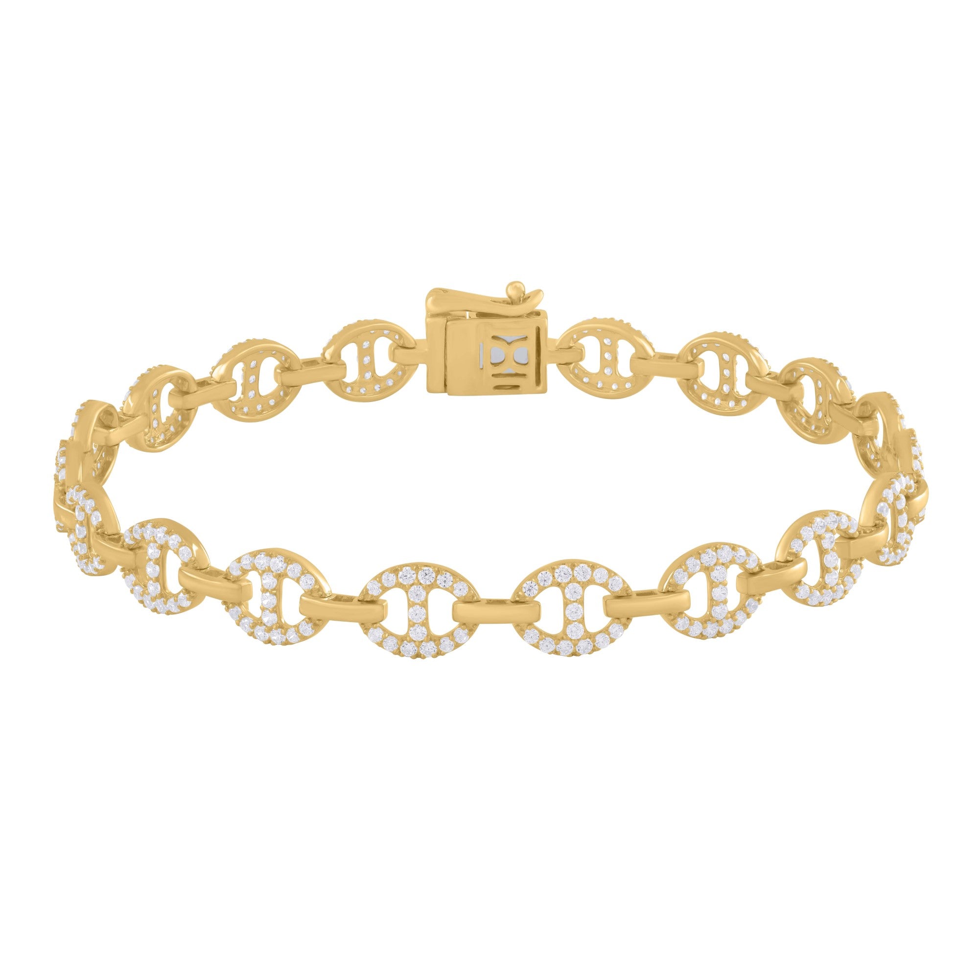 AB156225Y - Bracelet 14KY/10G 285RD-1.65CT
