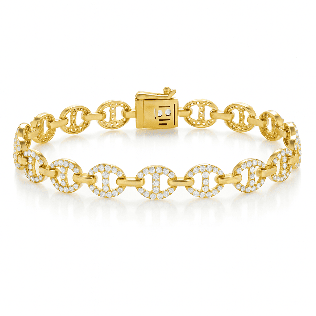 14K Yellow Gold Diamond Bracelet, 1.65ct