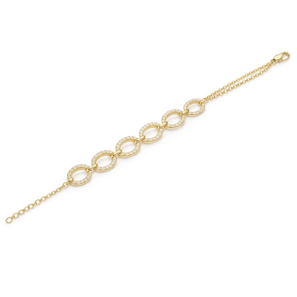 AB156948Y - Bracelet 14KY/4.3G 224RD-0.90CT