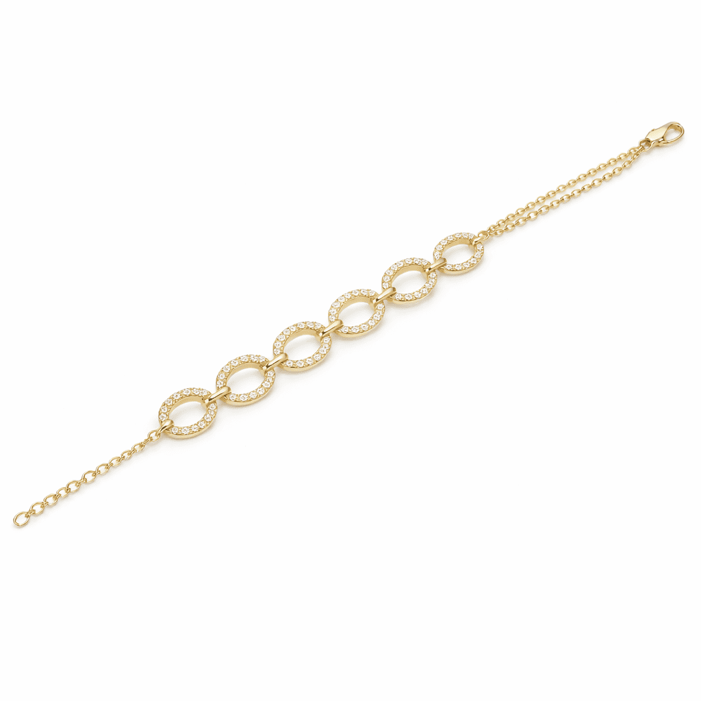 AB156948Y - Bracelet 14KY/4.3G 224RD-0.90CT