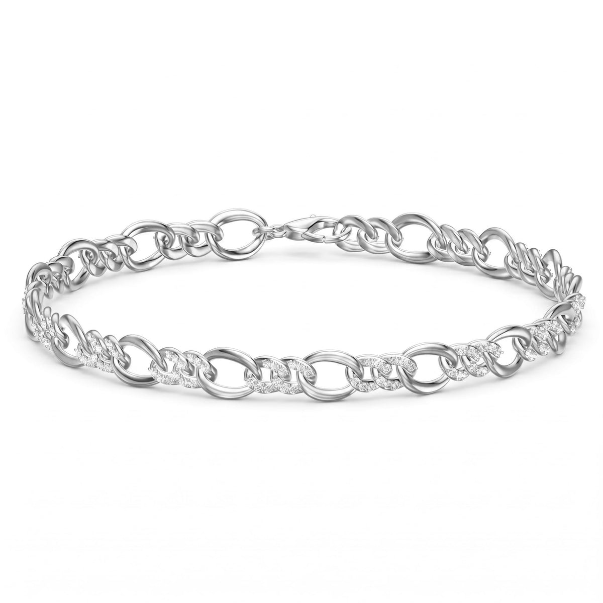 AB156959 - Bracelet 14KW/5.7G 192RD-0.66CT
