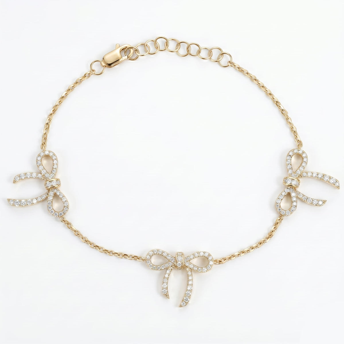 AB156974Y - Bracelet 14KY/4.5G 132RD-0.69CT