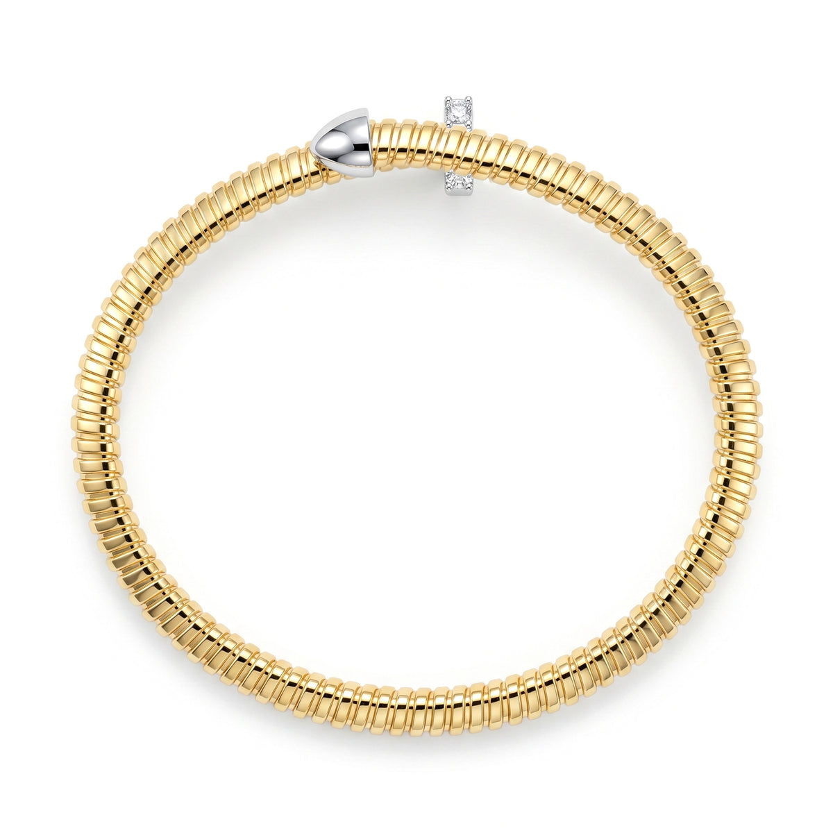 AB157077Y - Bracelet 14KW/10G 11RD-0.05CT
