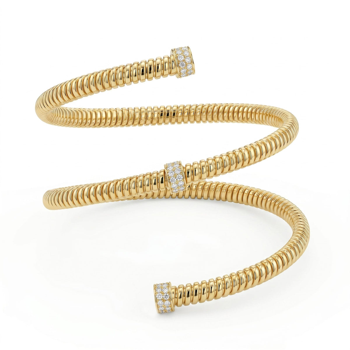 AB157079Y - Bracelet 14KY/12.9G 30RD-0.15CT