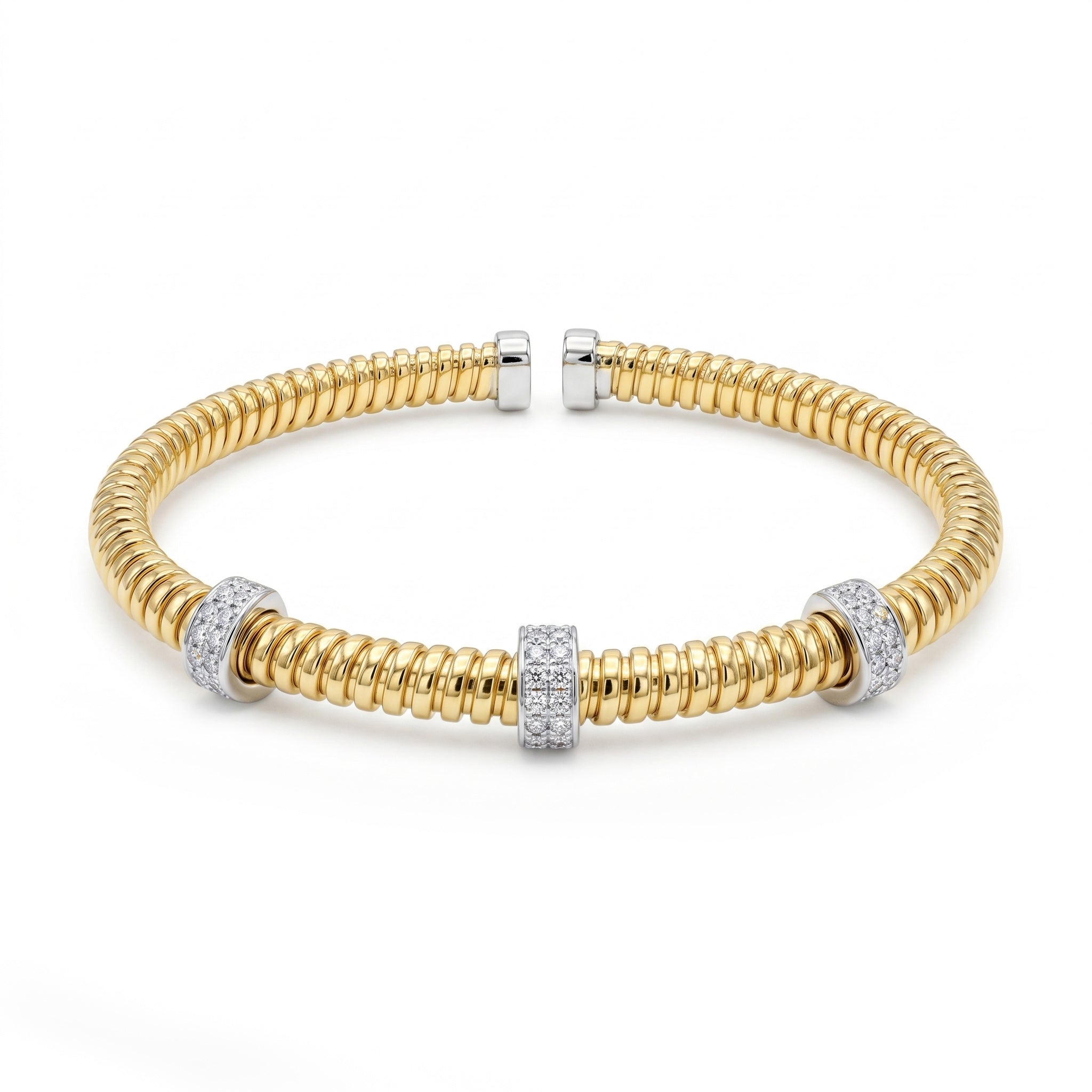 AB157080Y - Bracelet 14KY/11.7G 54RD-0.27CT