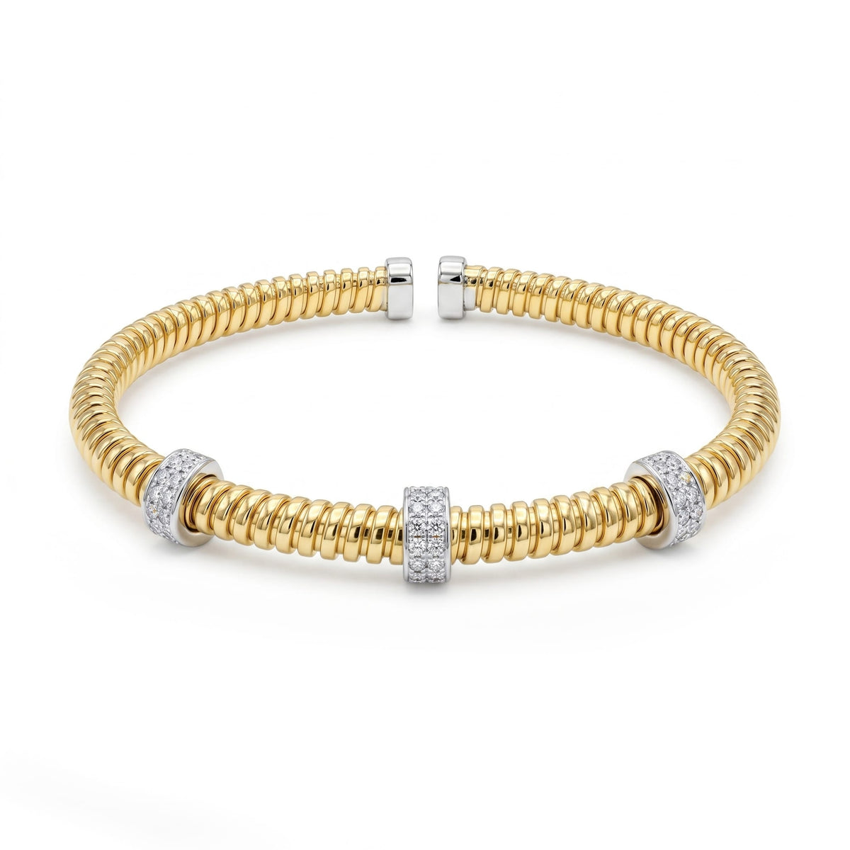 AB157080Y - Bracelet 14KY/11.7G 54RD-0.27CT