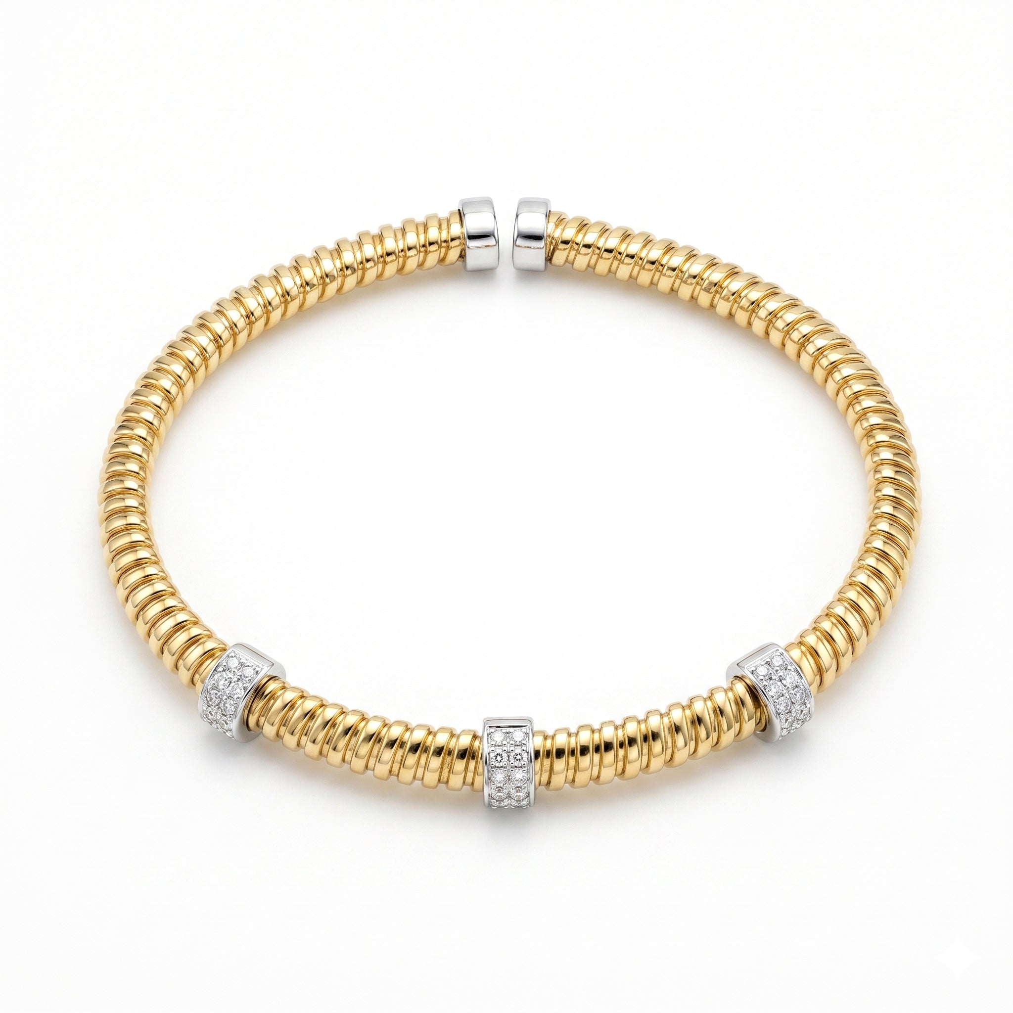AB157080Y - Bracelet 14KY/11.7G 54RD-0.27CT