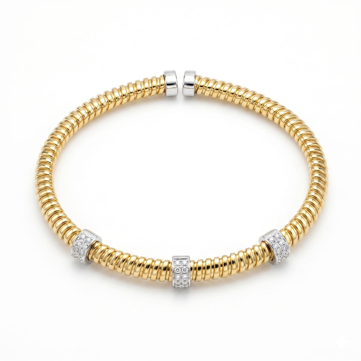 AB157080Y - Bracelet 14KY/11.7G 54RD-0.27CT