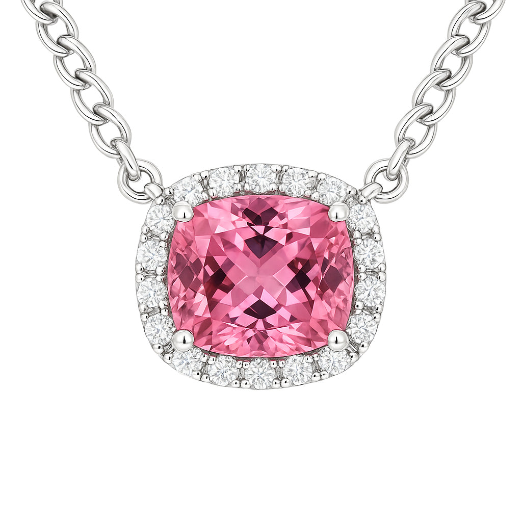 ACP156578-PT - Pendant 14KW/2.2G 1P.TOUR-4.05CT 20RD-0.42CT