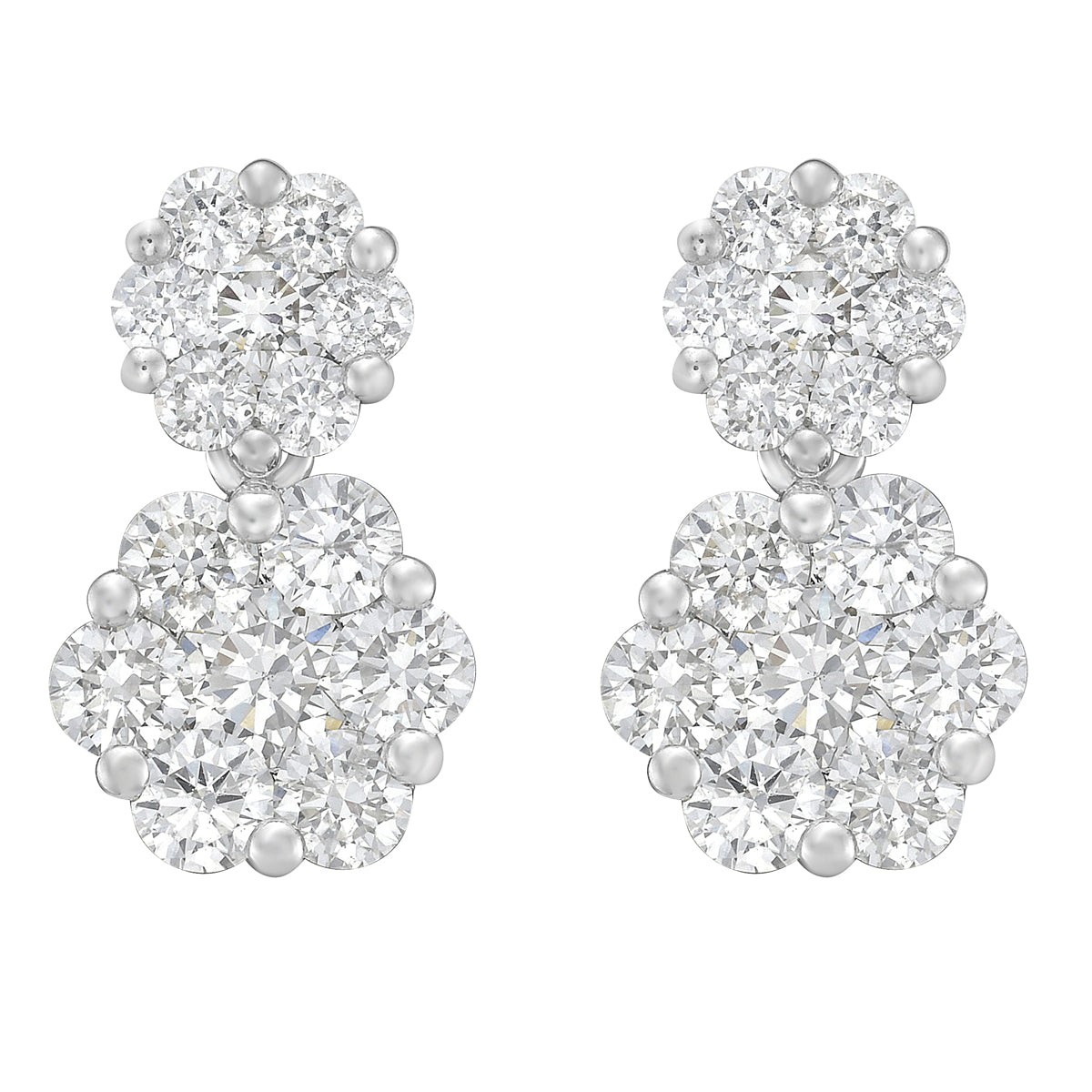 AE153390E - Earrings 14KW/2.6G RD-0.00CT 28RD-1.49CT