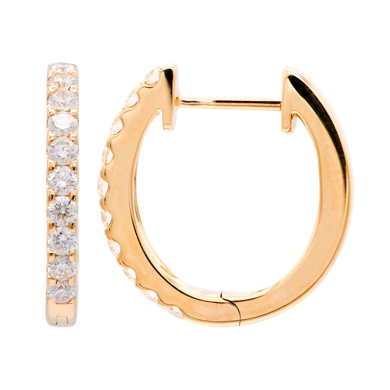 E054036BR - Earrings 18KR/3.7G 20RD-0.53CT