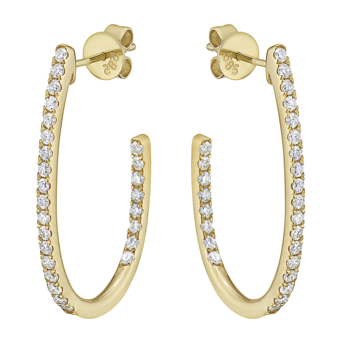 14K Yellow Gold Jasmine Earring, 0.62ct
