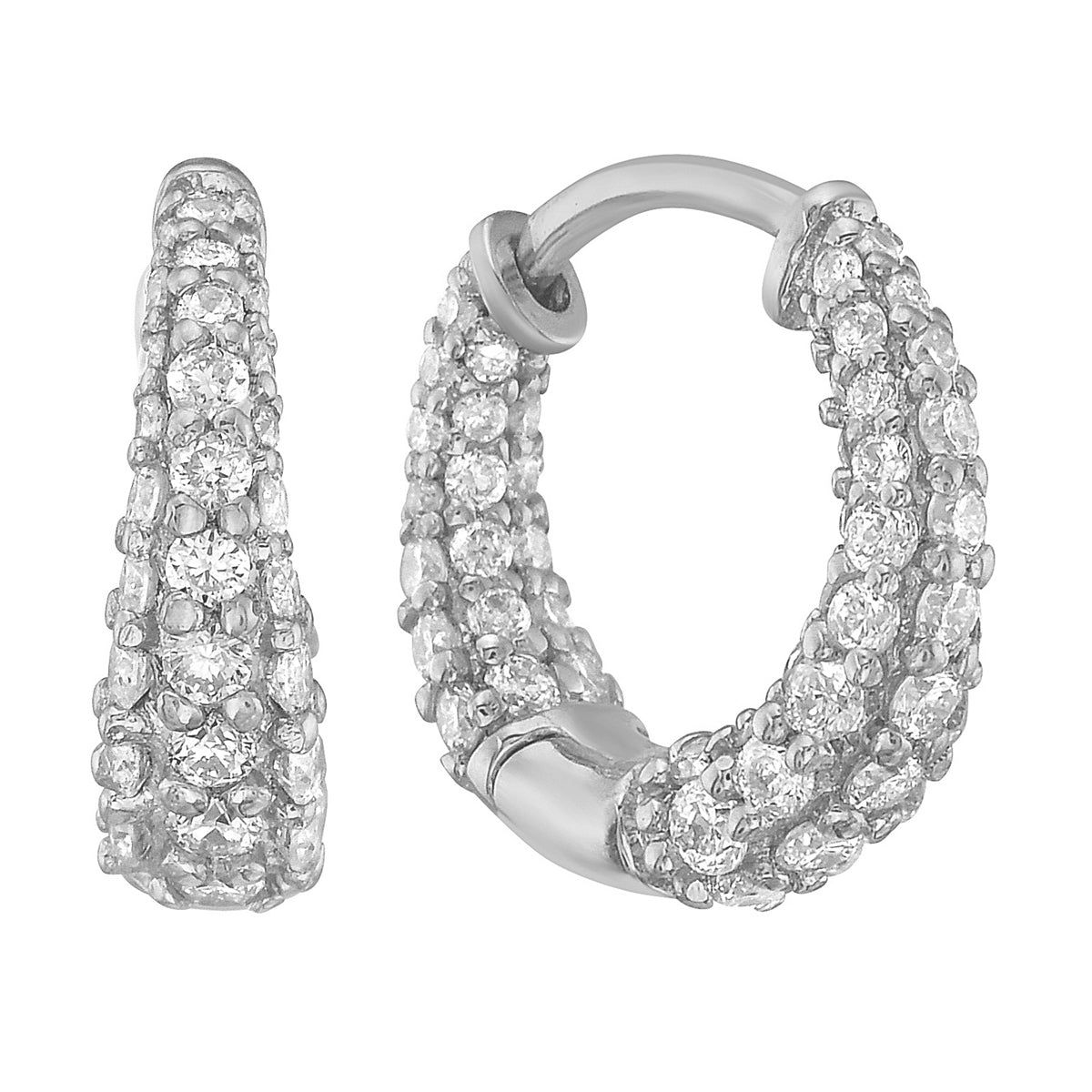 E054951 - Earrings 18KW/1.2G 154RD-0.62CT