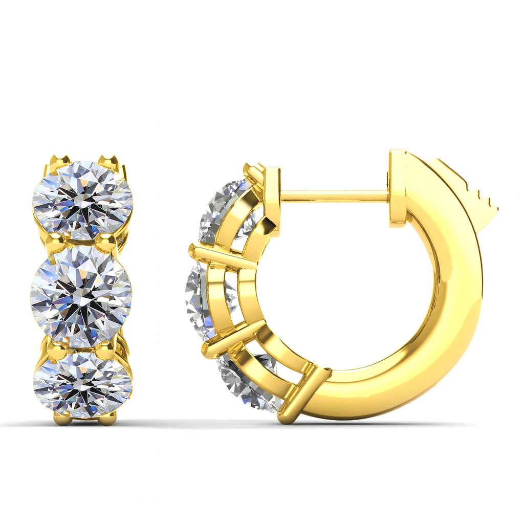AE155559Y - Earrings 14KY 6RD-1.0CT