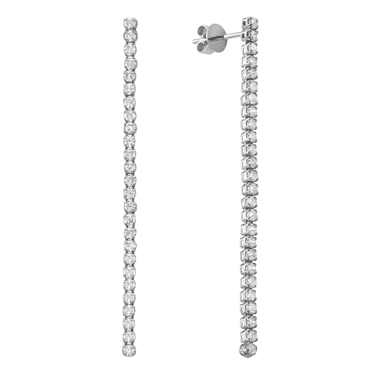 AE155589 - Earrings 14KW/1.7G 52RD-1.28CT