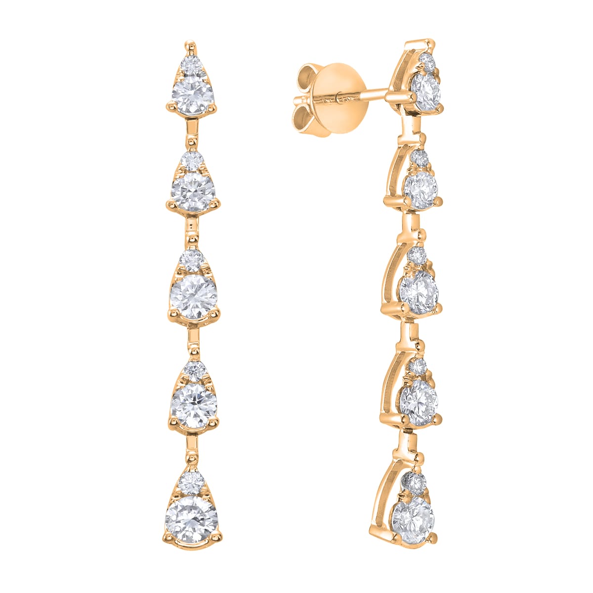 AE155614Y - 14KY/2.2G 4RD-0.19CT 6RD-0.50CT 10RD-0.09CT