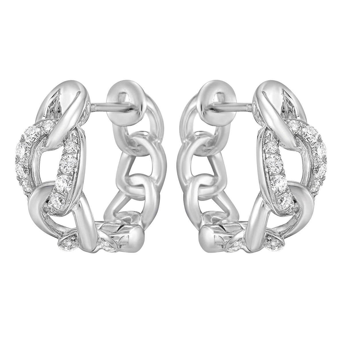 AE155621B - Earrings 14KW/4.1G 38RD-0.24CT
