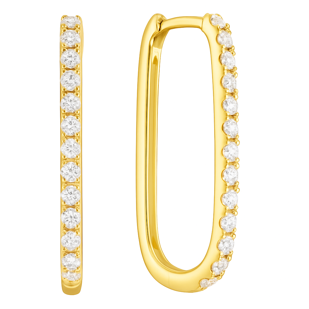 AE155688Y - Earrings 14KY/2.7G 26RD-0.45CT